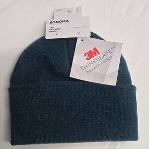 NWT Sonoma Everyday Beanie Blue | 3M Thinsulate Insulated Knit Hat OSFA